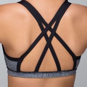 Lululemon Water Bound Bra Burlap Texture Black Size 4